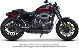 Comp S Slip On Dyna/Sportster Black W/Cf End Cap
