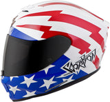 Exo R420 Full Face Helmet Tracker Red/White/Blue 3x