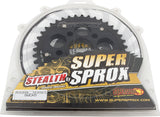 Rear Stealth Sprocket Alu/Stl 39t 525 Blk Duc