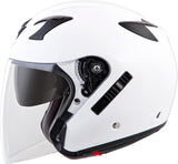 Exo Ct220 Open Face Helmet Gloss White Md