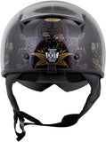 Exo C110 Open Face Helmet Azalea Black/Gold Sm