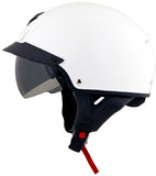 Exo C110 Open Face Helmet Gloss White Md