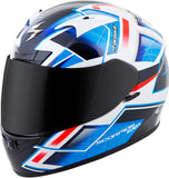 Exo R710 Full Face Helmet Fuji Blue Lg