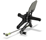 Attack Performance Rear Sets ZX6R 05- , ZX6R-636 13- , BLACK