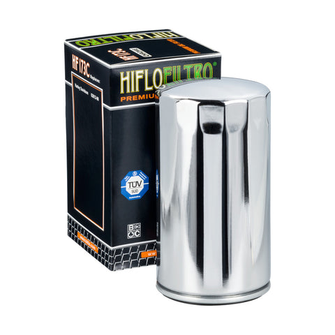 HIFLOFILTRO Oil Filter - Chrome HF173C