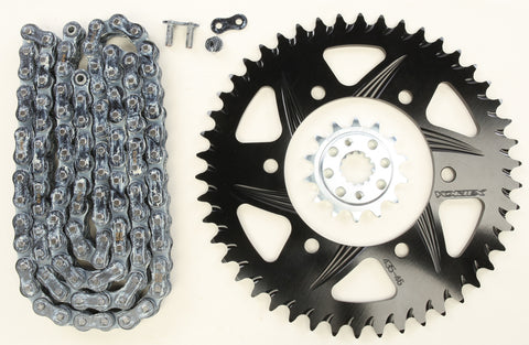 Sprocket/Chain Kit Stl/Alu 14/46t Blk Sx3 520 106l Blk