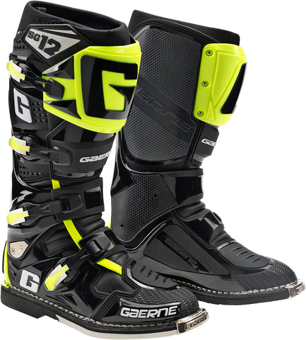 Gaerne Sg 12 Blk/Hi Vis Sz 7 Limited Edition