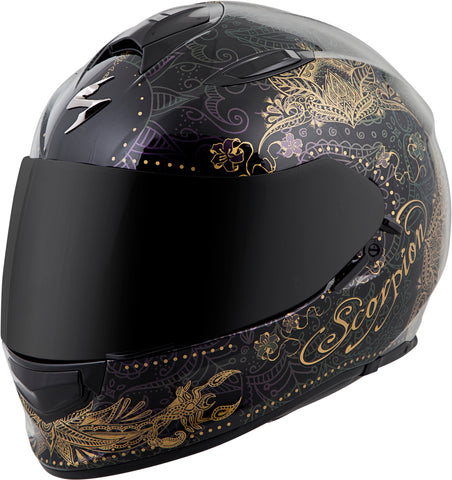 Exo T510 Full Face Helmet Azalea Black/Gold Sm