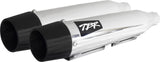 Comp S Slip On Dyna/Sportster Chrome W/Cf End Cap