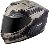 Exo R420 Full Face Helmet Techno Titanium Sm